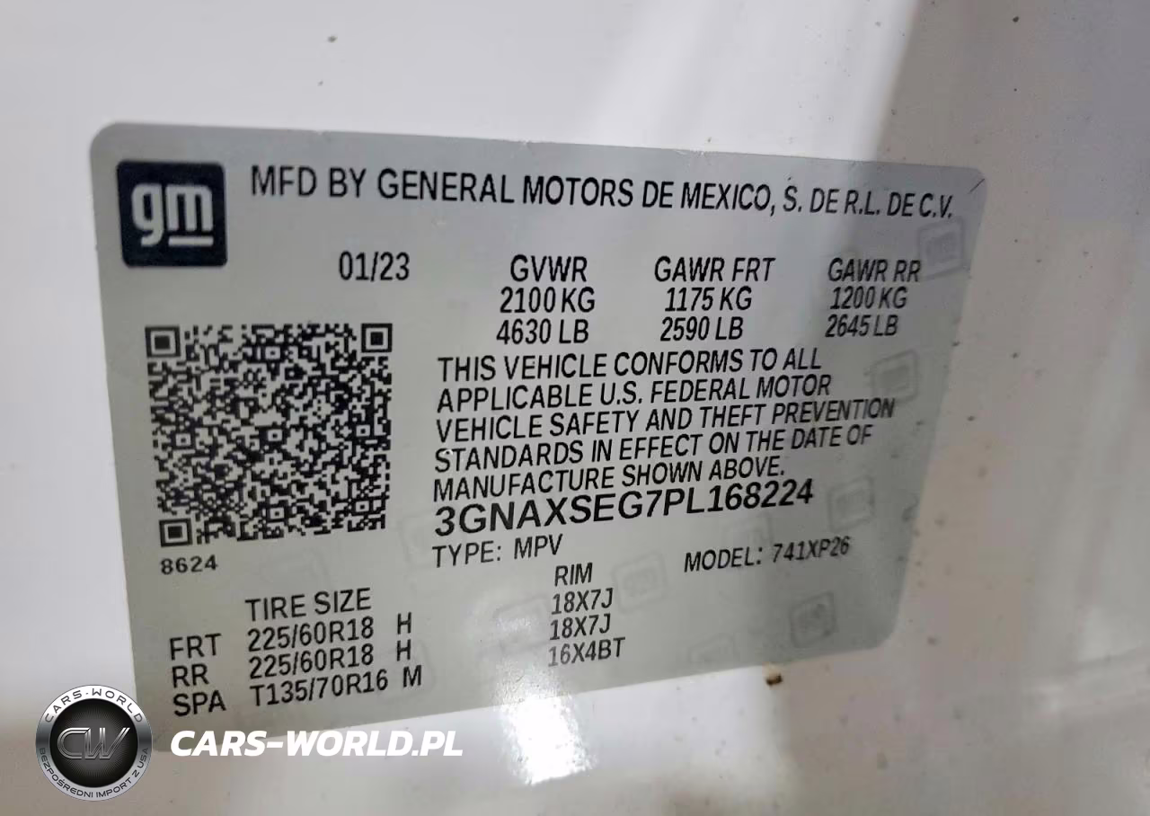 2023 Chevrolet Equinox Ls VIN:3GNAXSEG7PL168224 - 14