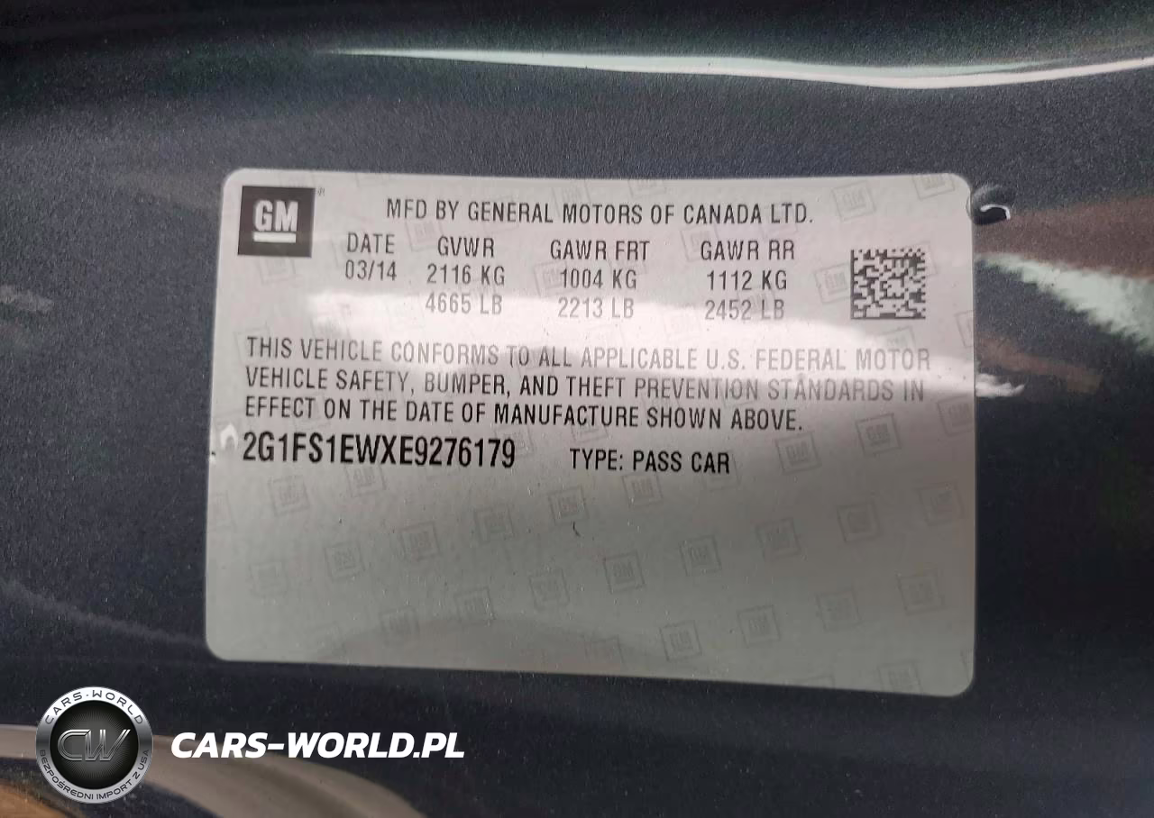 2014 Chevrolet Camaro Ss VIN:2G1FS1EWXE9276179 - 12