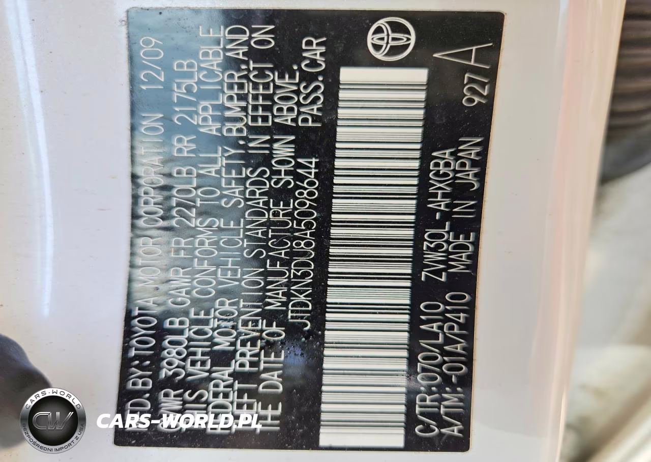 2010 Toyota Prius Iv VIN:JTDKN3DU8A5098644 - 13