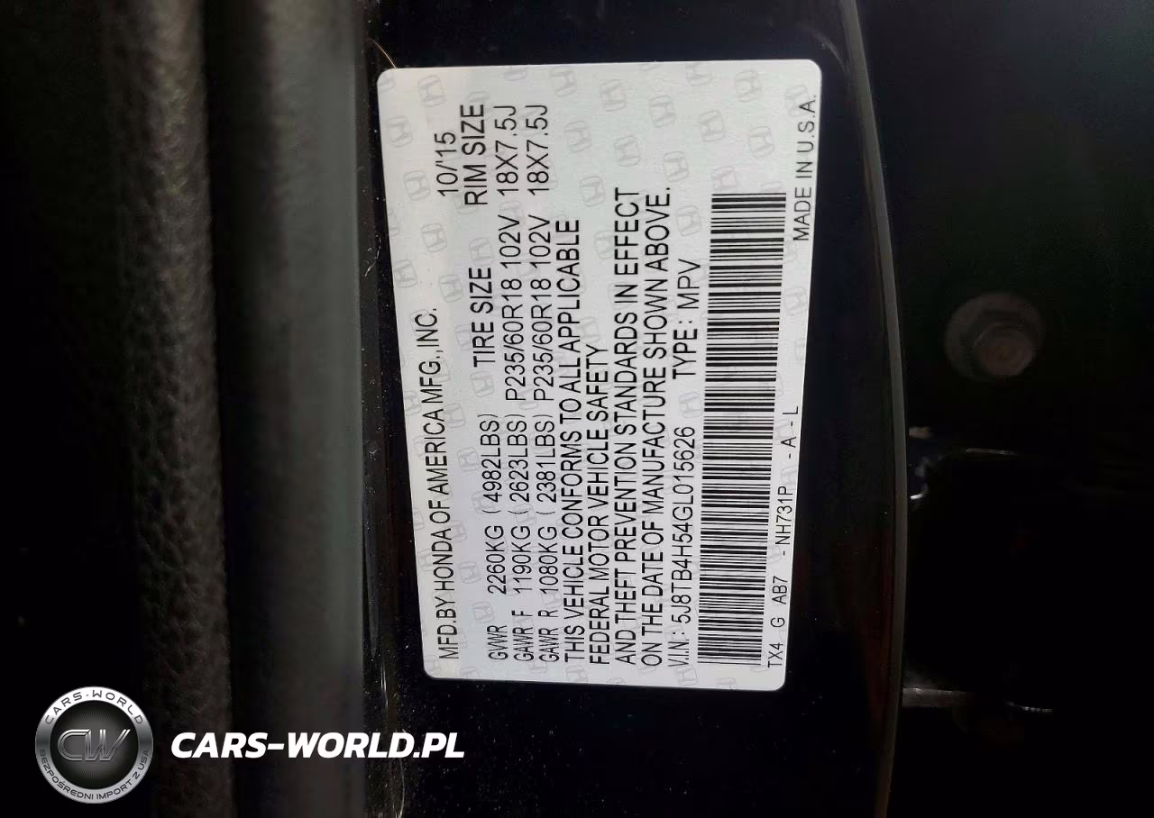 2016 Acura Rdx Technology VIN:5J8TB4H54GL015626 - 12
