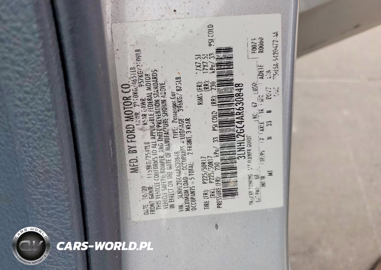 2010 Lincoln Mkz VIN:3LNHL2GC4AR630848 - 12