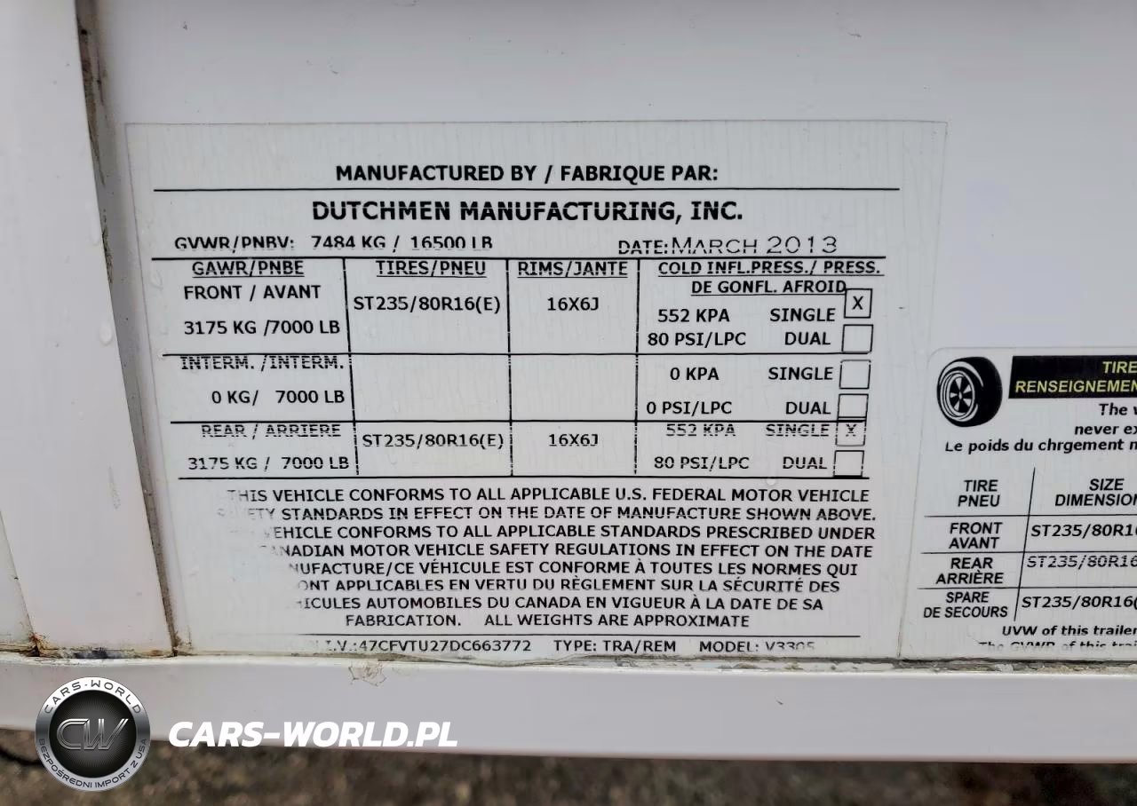 2013 Dutchmen Voltage Camper VIN:47CFVTU27DC663772 - 10