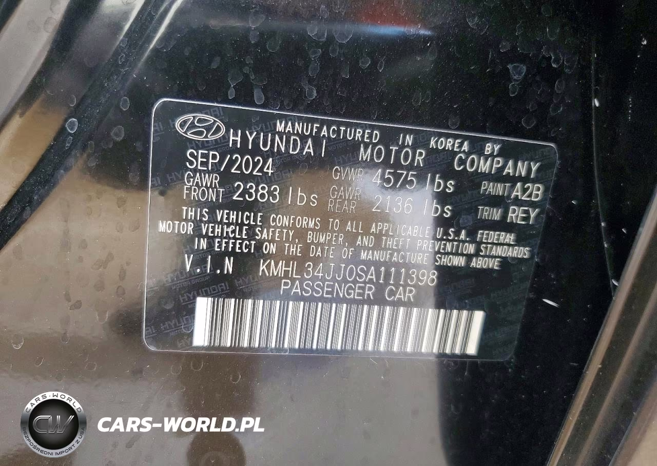 2025 Hyundai Sonata Hybrid Sel VIN:KMHL34JJ0SA111398 - 12