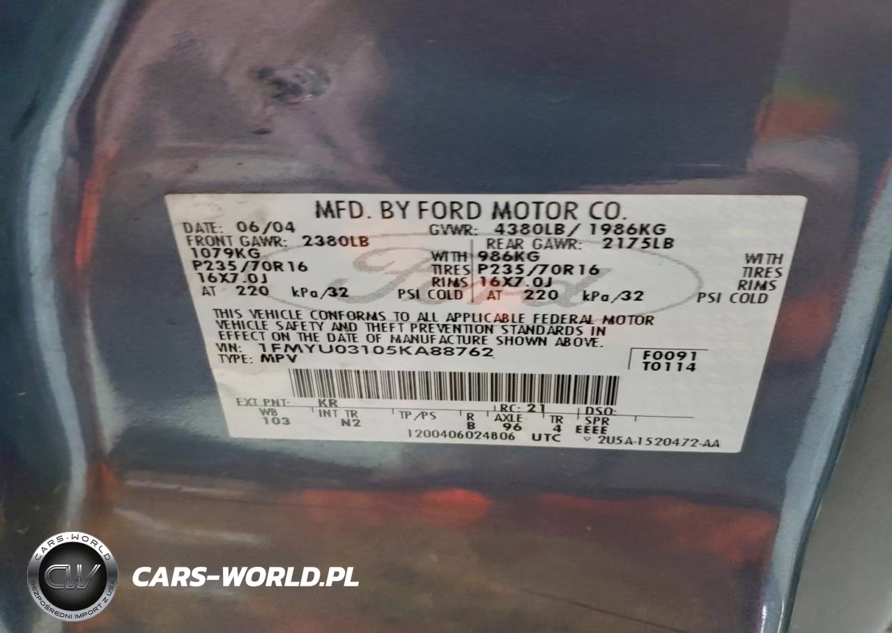 2005 Ford Escape Xlt VIN:1FMYU03105KA88762 - 13
