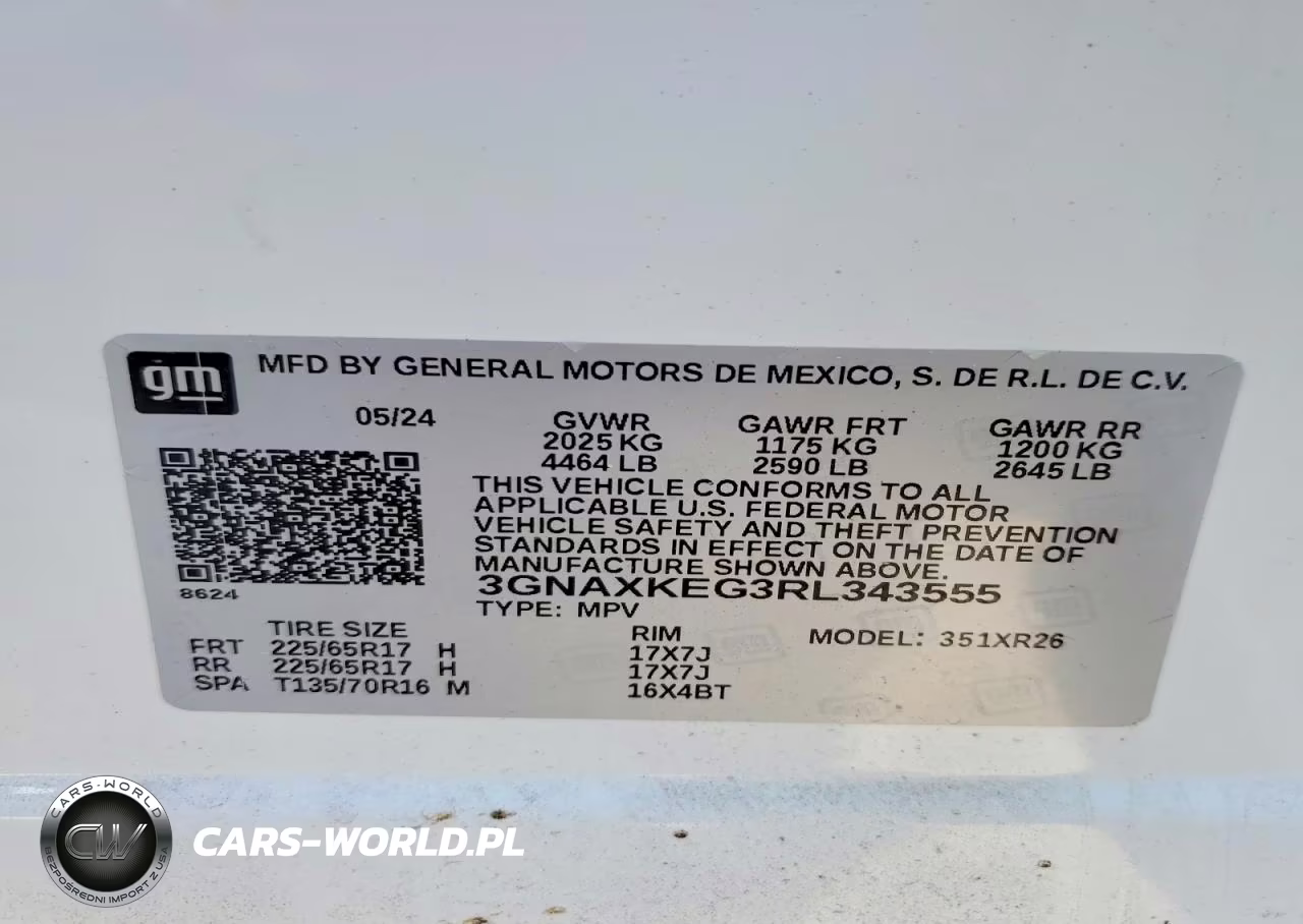 2024 Chevrolet Equinox Lt VIN:3GNAXKEG3RL343555 - 14