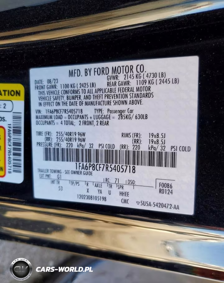 2024 Ford Mustang Gt VIN:1FA6P8CF7R5405718 - 12
