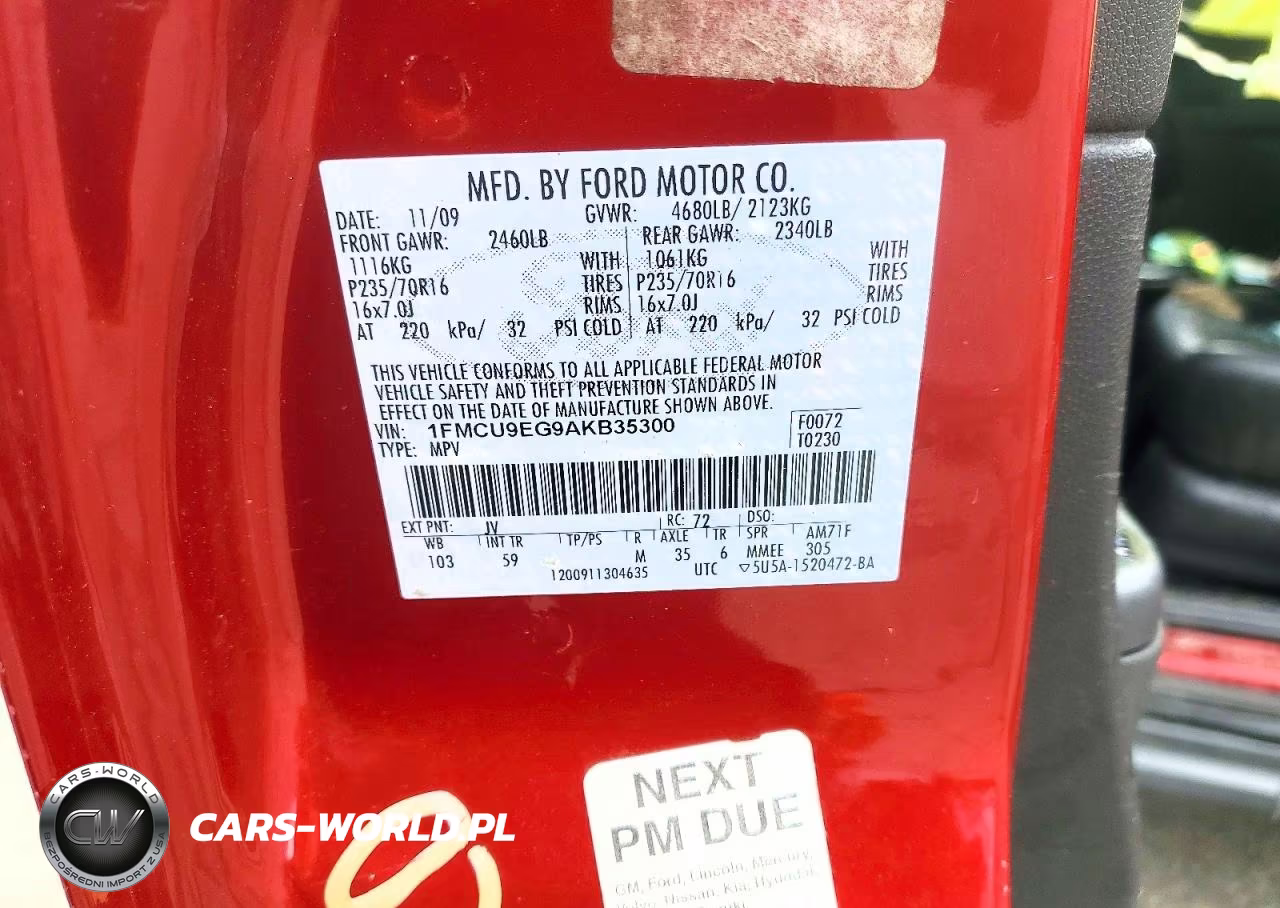 2010 Ford Escape Limited VIN:1FMCU9EG9AKB35300 - 13