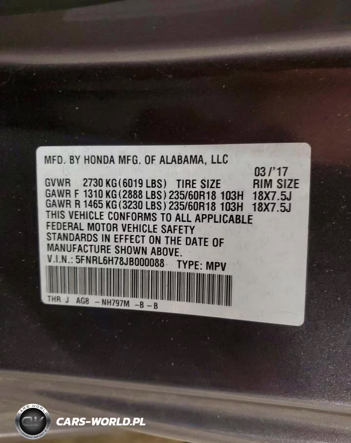 2018 Honda Odyssey Exl VIN:5FNRL6H78JB000088 - 14