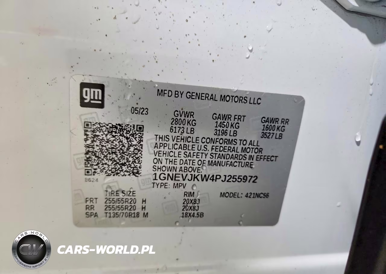 2023 Chevrolet Traverse Rs VIN:1GNEVJKW4PJ255972 - 13