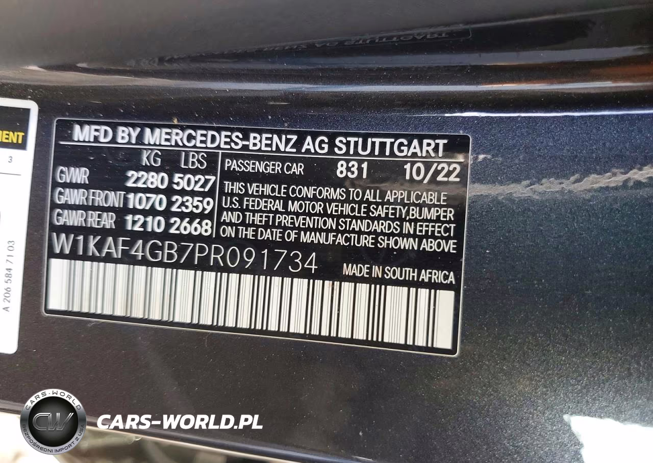 2023 Mercedes-Benz C 300 VIN:W1KAF4GB7PR091734 - 12