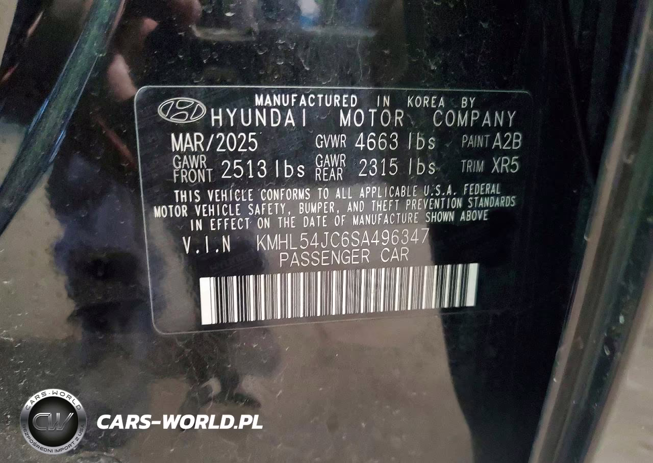 2025 Hyundai Sonata N Line VIN:KMHL54JC6SA496347 - 12