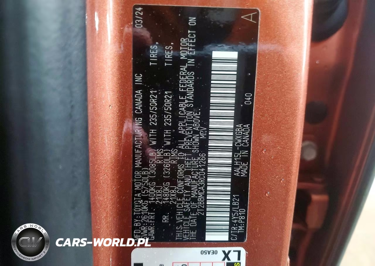 2024 Lexus Rx 350H Premium+ VIN:2T2BBMCA3RC041266 - 12