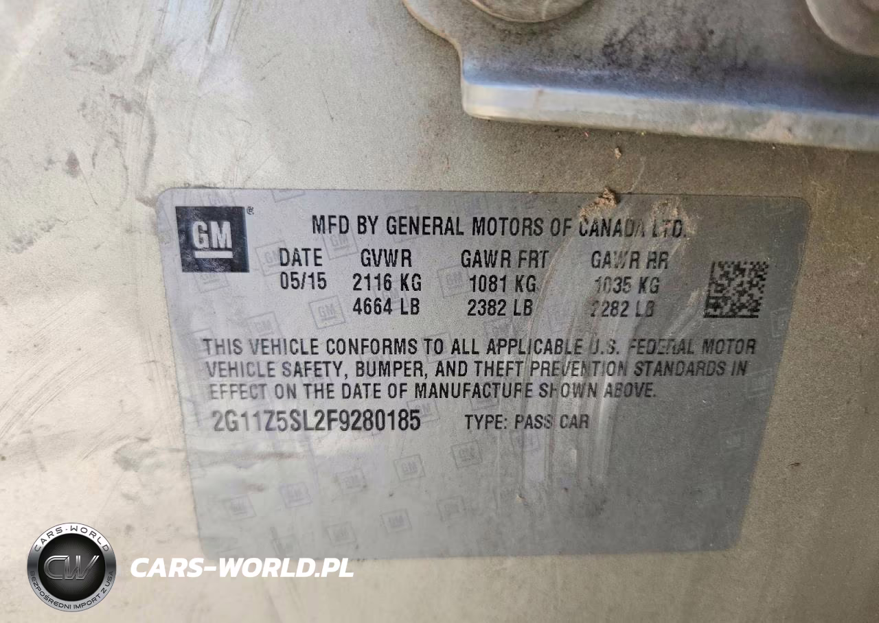 2015 Chevrolet Impala Ls VIN:2G11Z5SL2F9280185 - 12