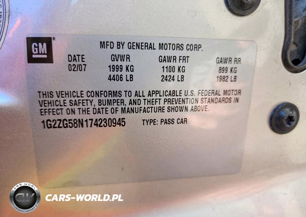 2007 Pontiac G6 Base VIN:1G2ZG58N174230945 - 12