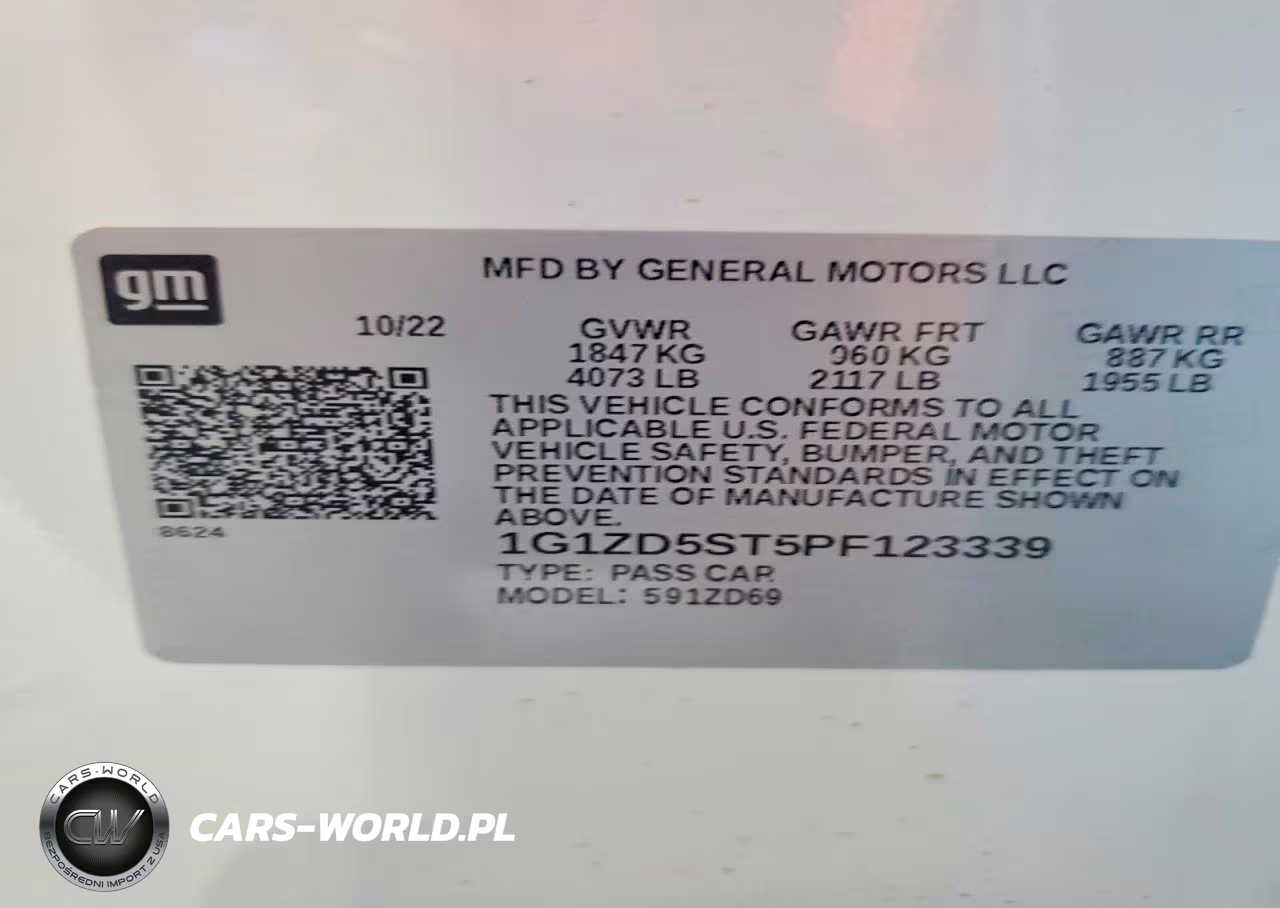 2023 Chevrolet Malibu Lt VIN:1G1ZD5ST5PF123339 - 12