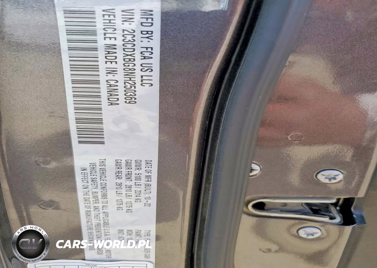 2022 Dodge Charger Sxt VIN:2C3CDXBG8NH250369 - 12