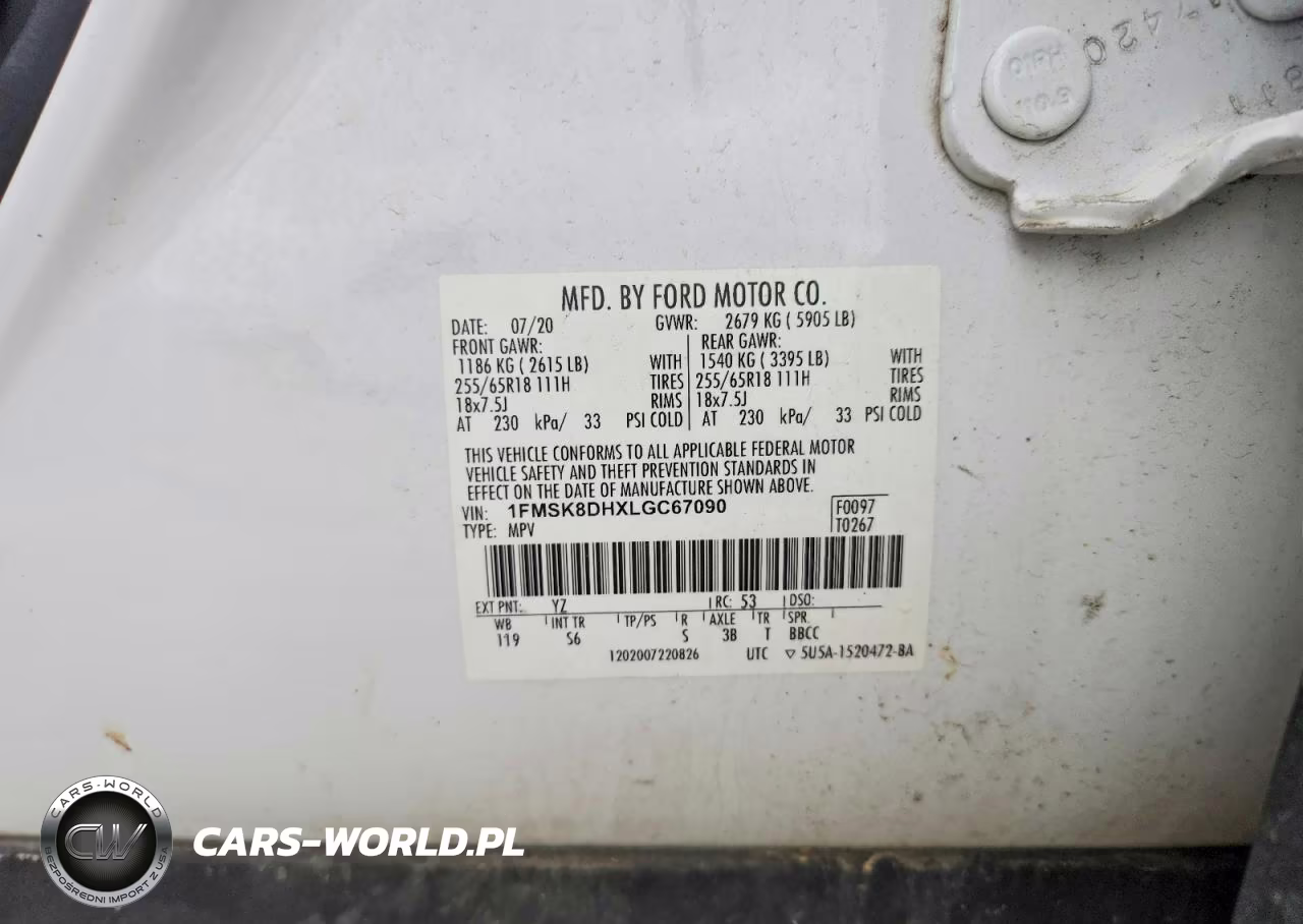 2020 Ford Explorer Xlt VIN:1FMSK8DHXLGC67090 - 13