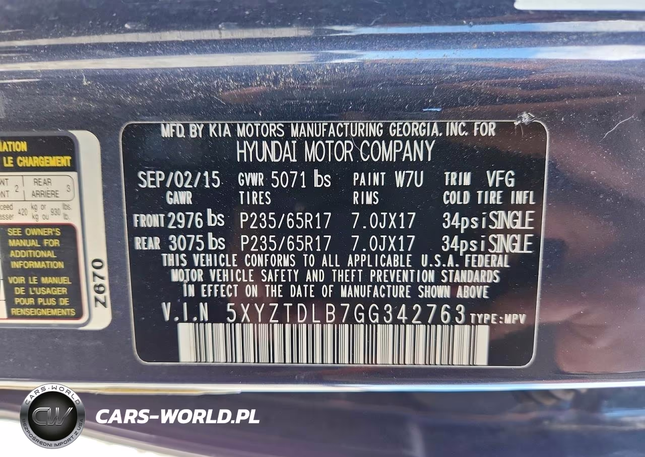 2016 Hyundai Santa Fe Sport 2.4L VIN:5XYZTDLB7GG342763 - 13