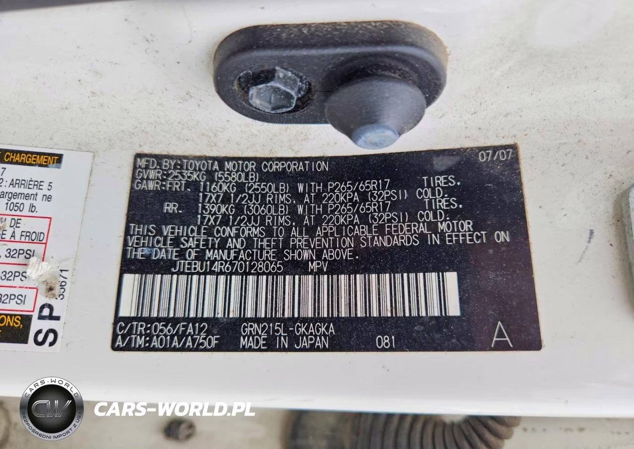 2007 Toyota 4Runner Sr5 VIN:JTEBU14R670128065 - 13