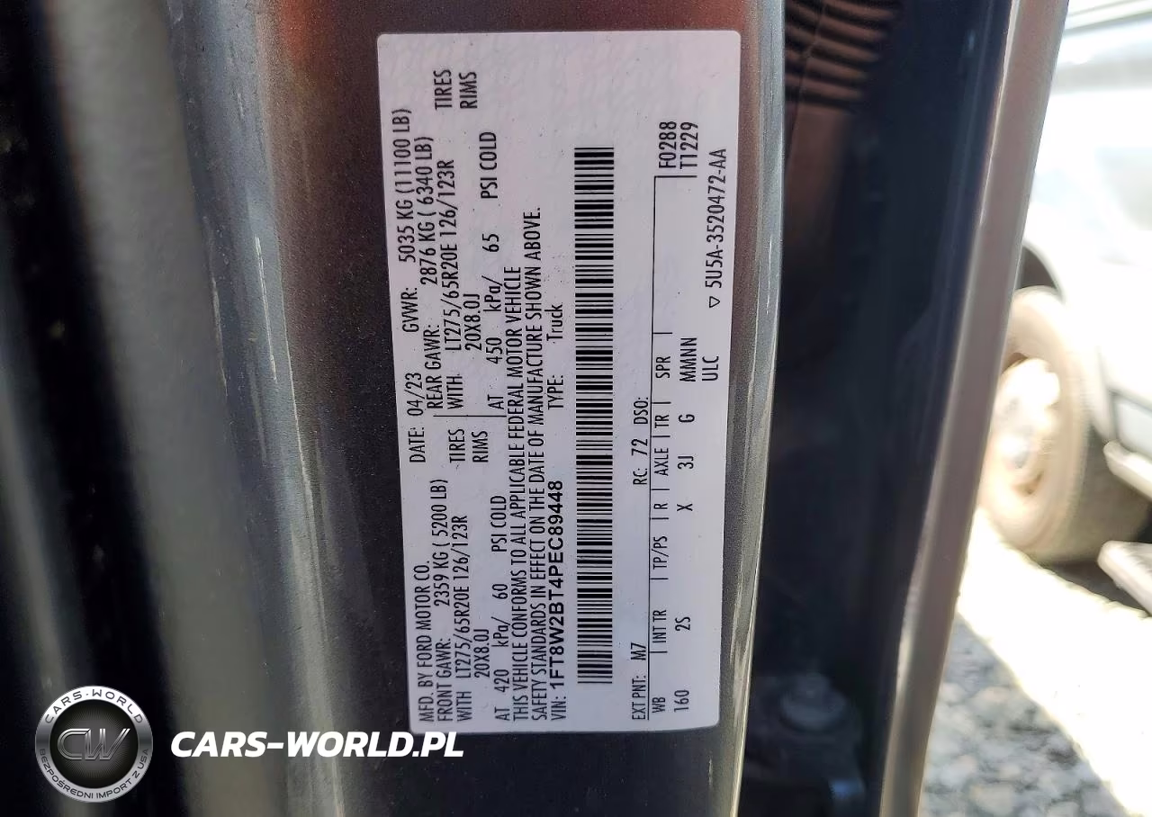 2023 Ford F250 VIN:1FT8W2BT4PEC89448 - 13
