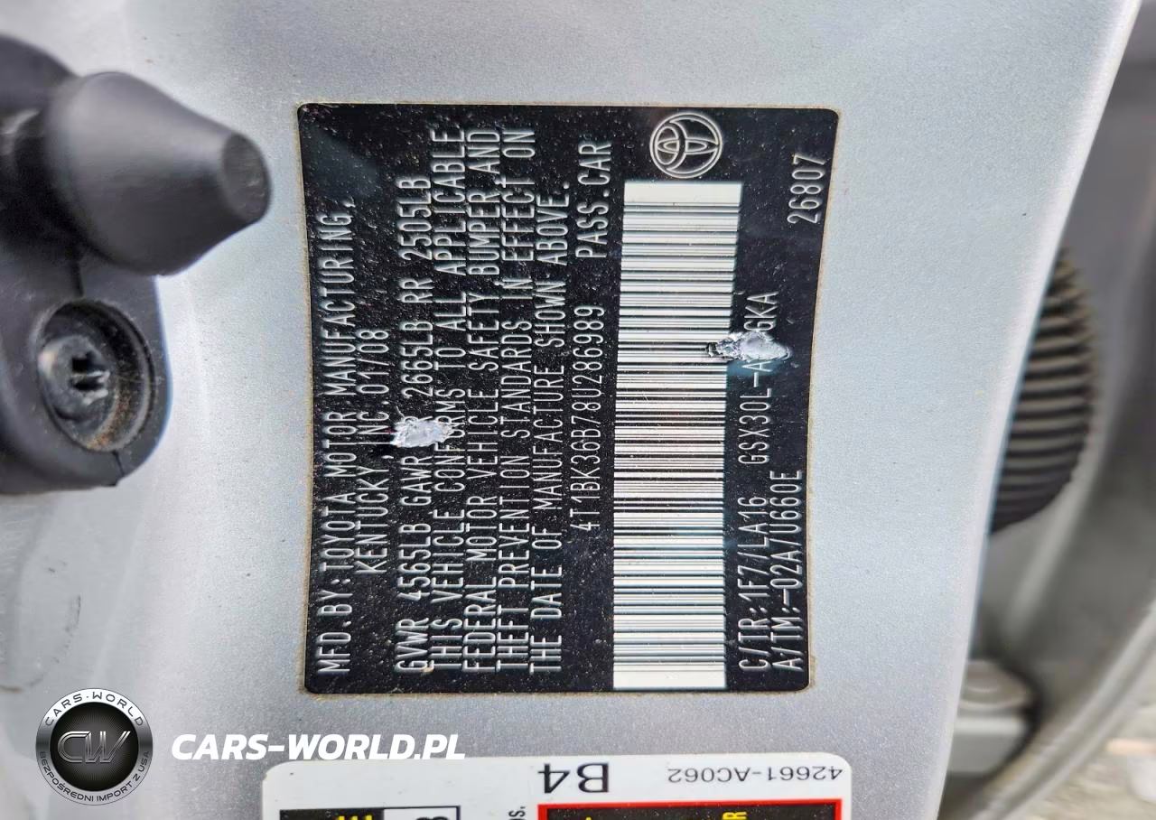 2008 Toyota Avalon Xls VIN:4T1BK36B78U286989 - 12