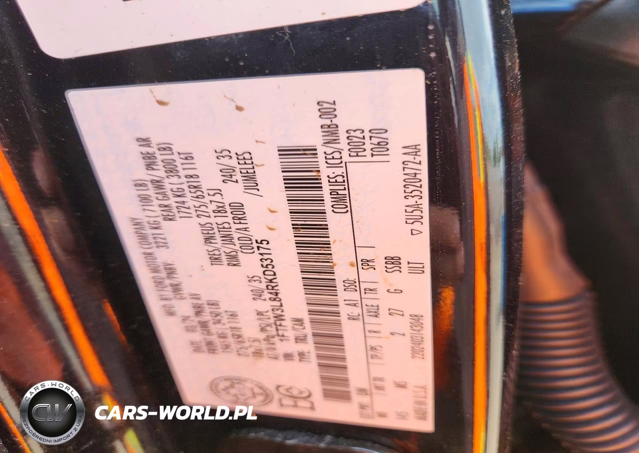 2024 Ford F150 Xlt VIN:1FTFW3L84RKD53175 - 13