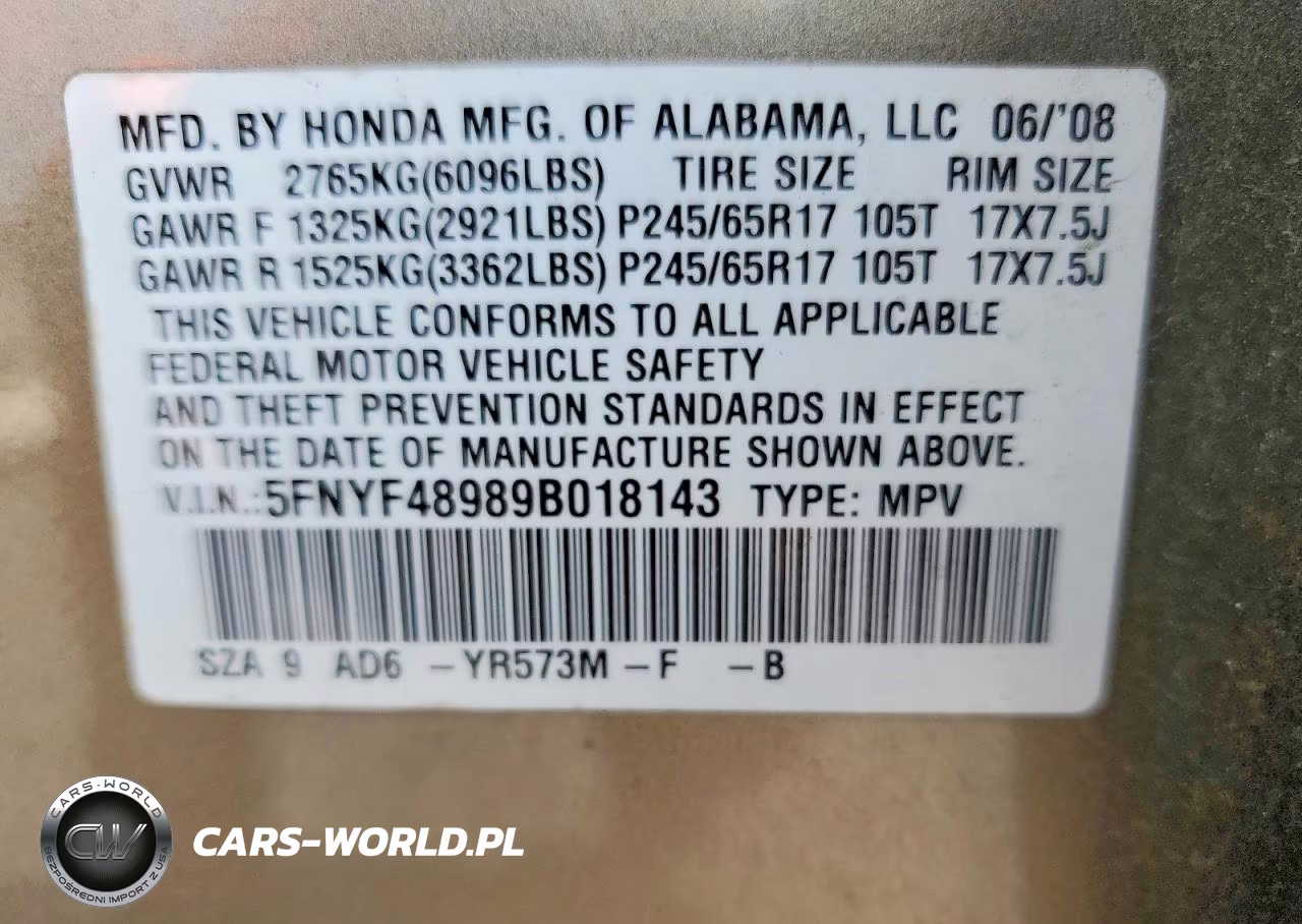 2009 Honda Pilot Tou VIN:5FNYF48989B018143 - 13