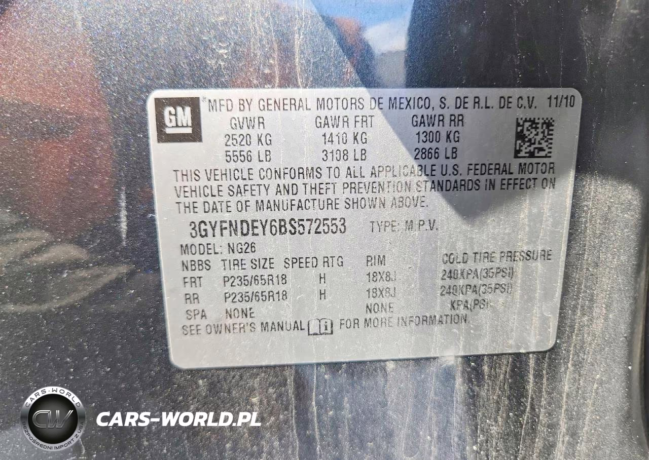 2011 Cadillac Srx Luxury Collection VIN:3GYFNDEY6BS572553 - 13