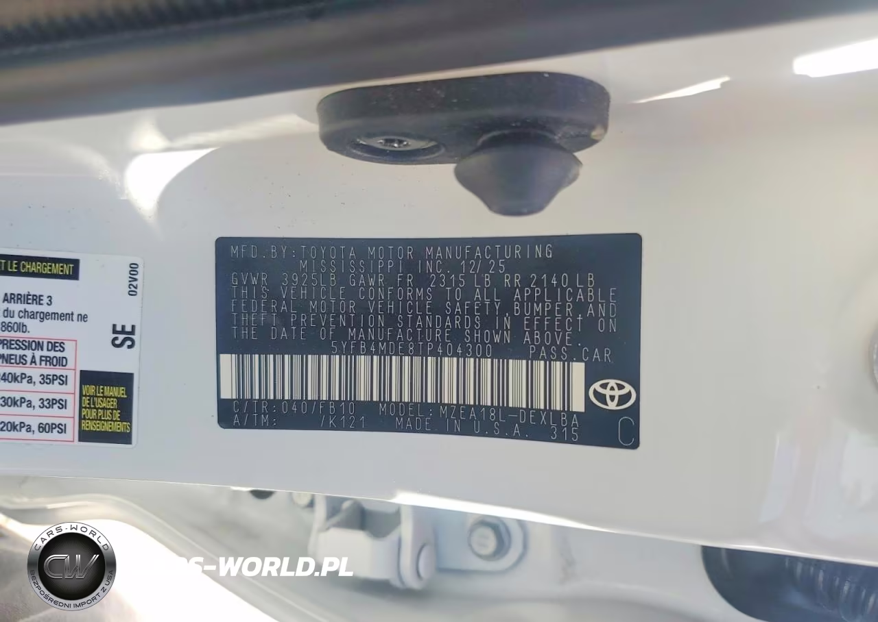 2026 Toyota Corolla Le VIN:5YFB4MDE8TP404300 - 12