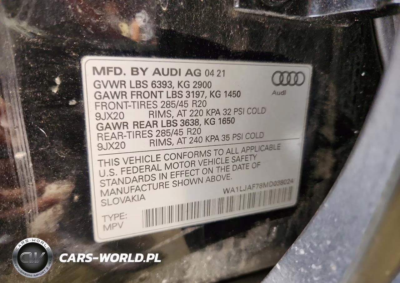 2021 Audi Q7 Premium Plus VIN:WA1LJAF78MD038024 - 13