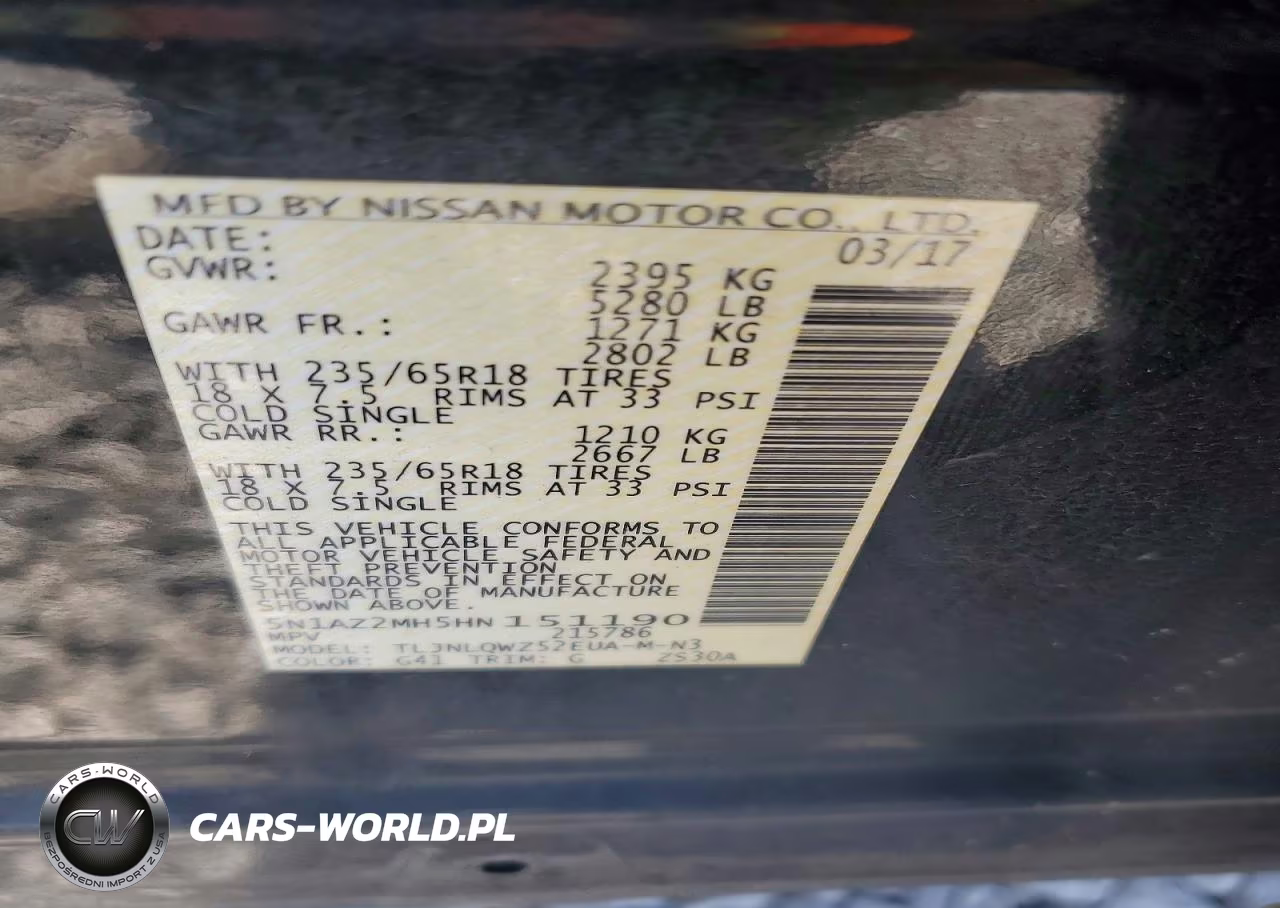 2017 Nissan Murano Sv VIN:5N1AZ2MH5HN151190 - 14