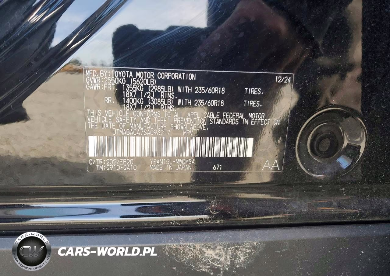 2025 Toyota Bz4X Xle VIN:JTMABACA7SA093217 - 12