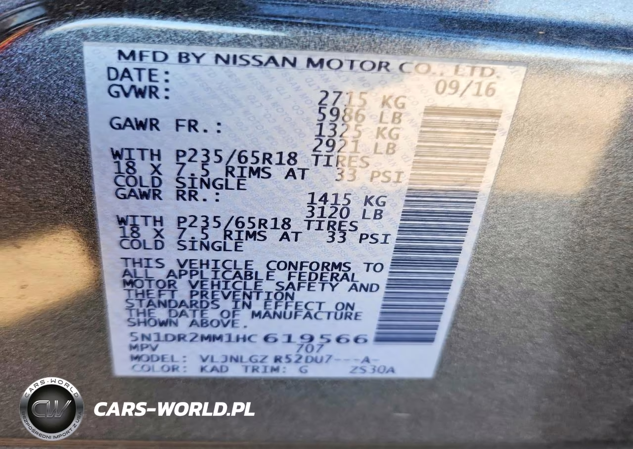2017 Nissan Pathfinder Sl VIN:5N1DR2MM1HC619566 - 13