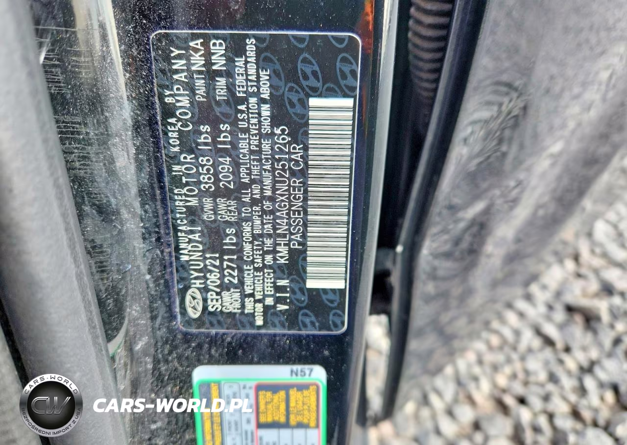 2022 Hyundai Elantra Sel VIN:KMHLN4AGXNU251265 - 12