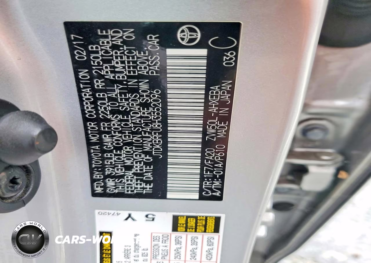 2017 Toyota Prius Two VIN:JTDKBRFU8H3552096 - 12