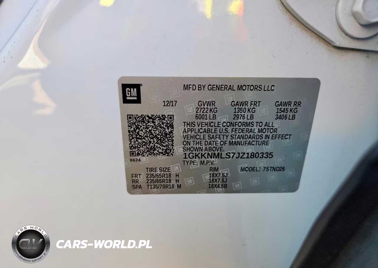 2018 GMC Acadia Slt-1 VIN:1GKKNMLS7JZ180335 - 13