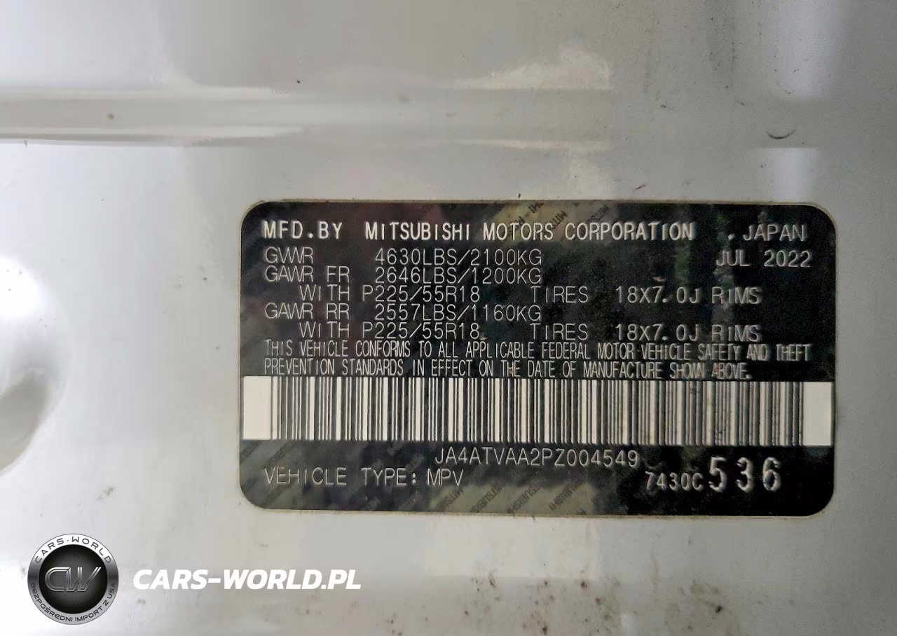 2023 Mitsubishi Eclipse Cross Le VIN:JA4ATVAA2PZ004549 - 14