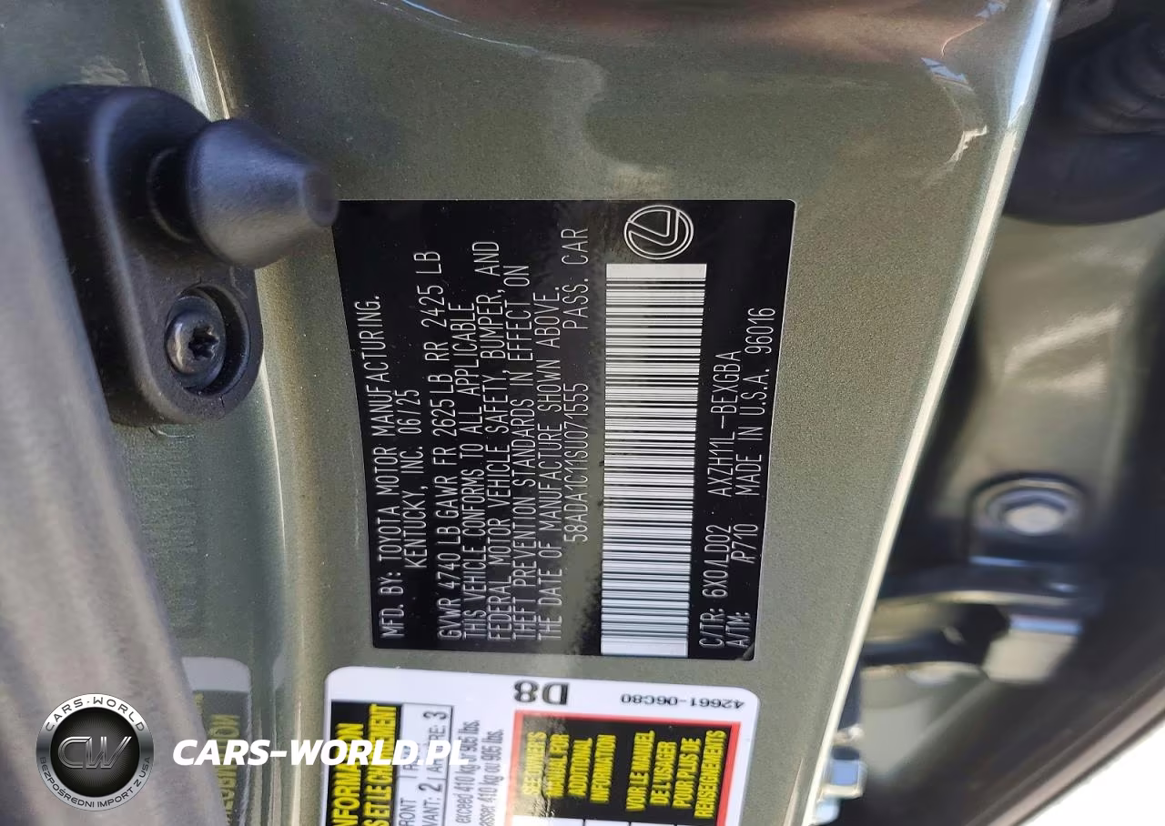 2025 Lexus Es 300H Base VIN:58ADA1C11SU071555 - 12