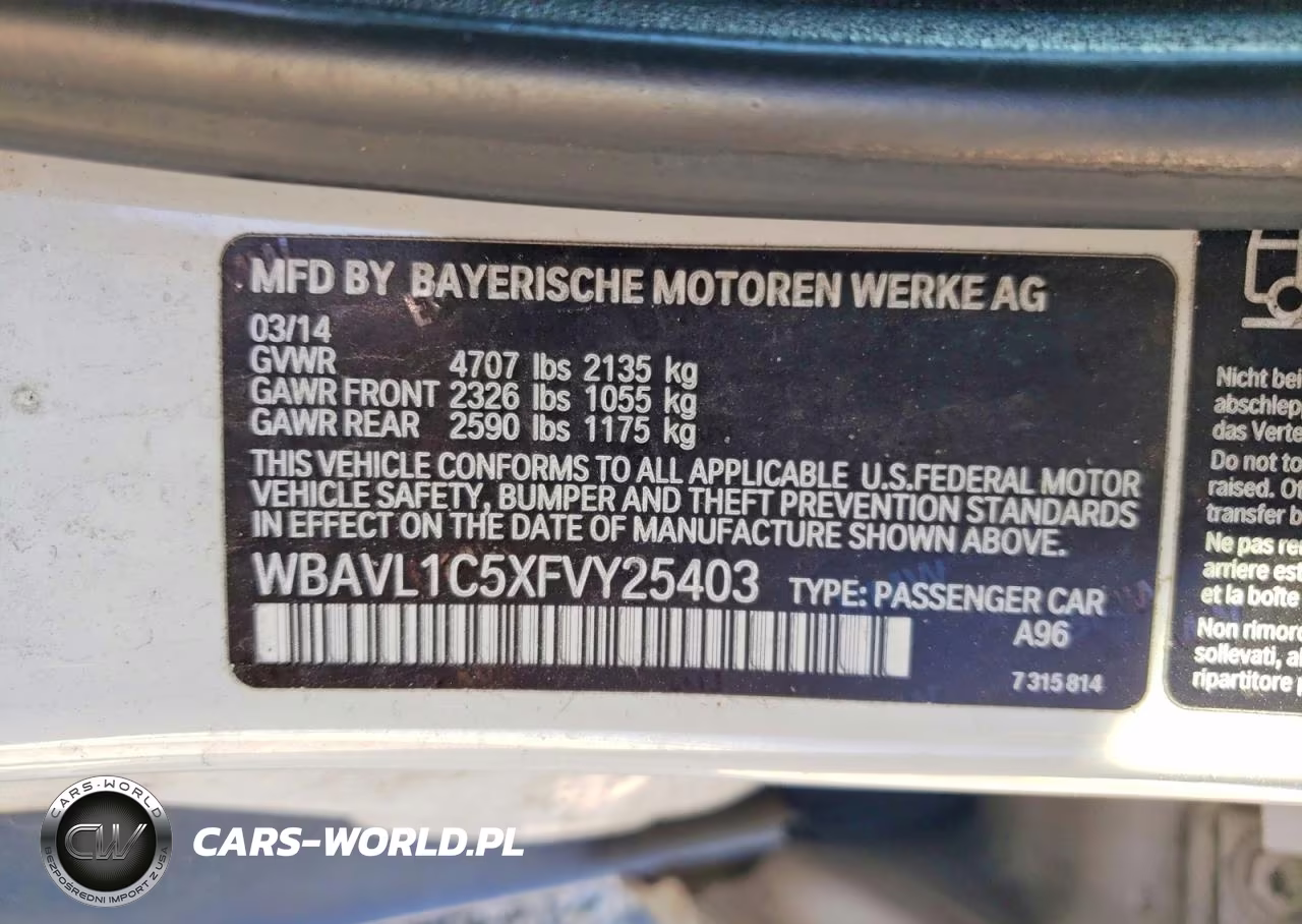 2015 BMW X1 xDrive28I VIN:WBAVL1C5XFVY25403 - 13