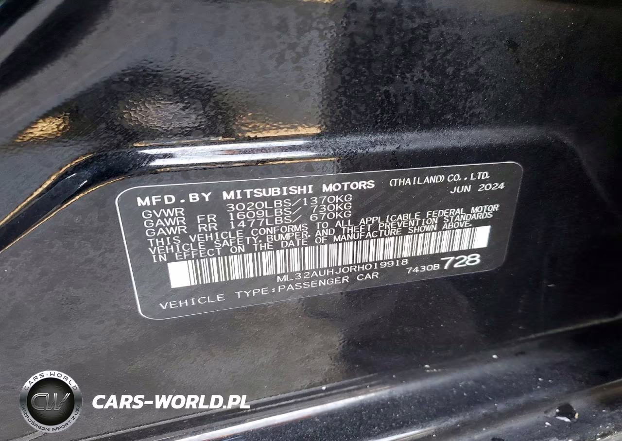 2024 Mitsubishi Mirage Es VIN:ML32AUHJ0RH019918 - 12
