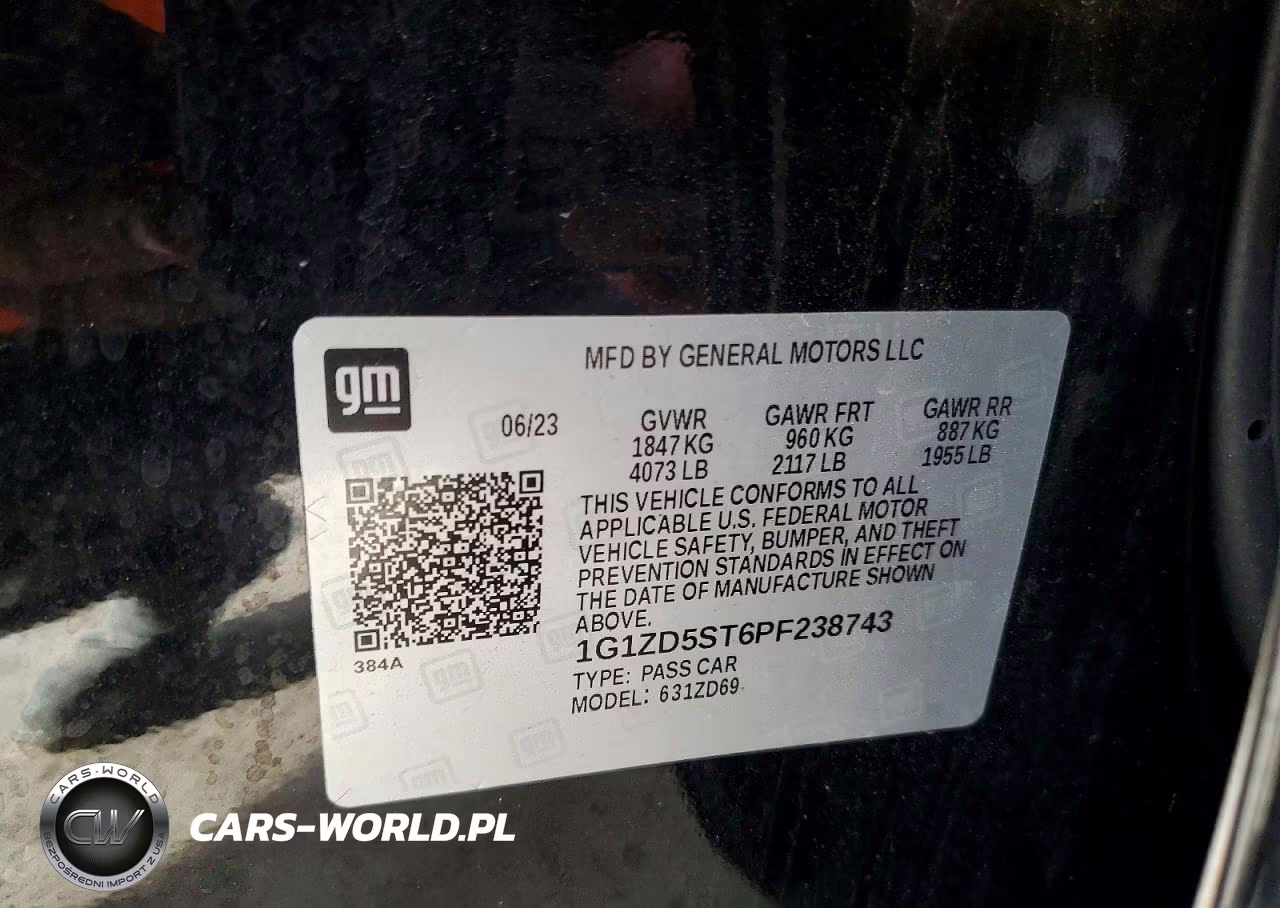 2023 Chevrolet Malibu Lt VIN:1G1ZD5ST6PF238743 - 12
