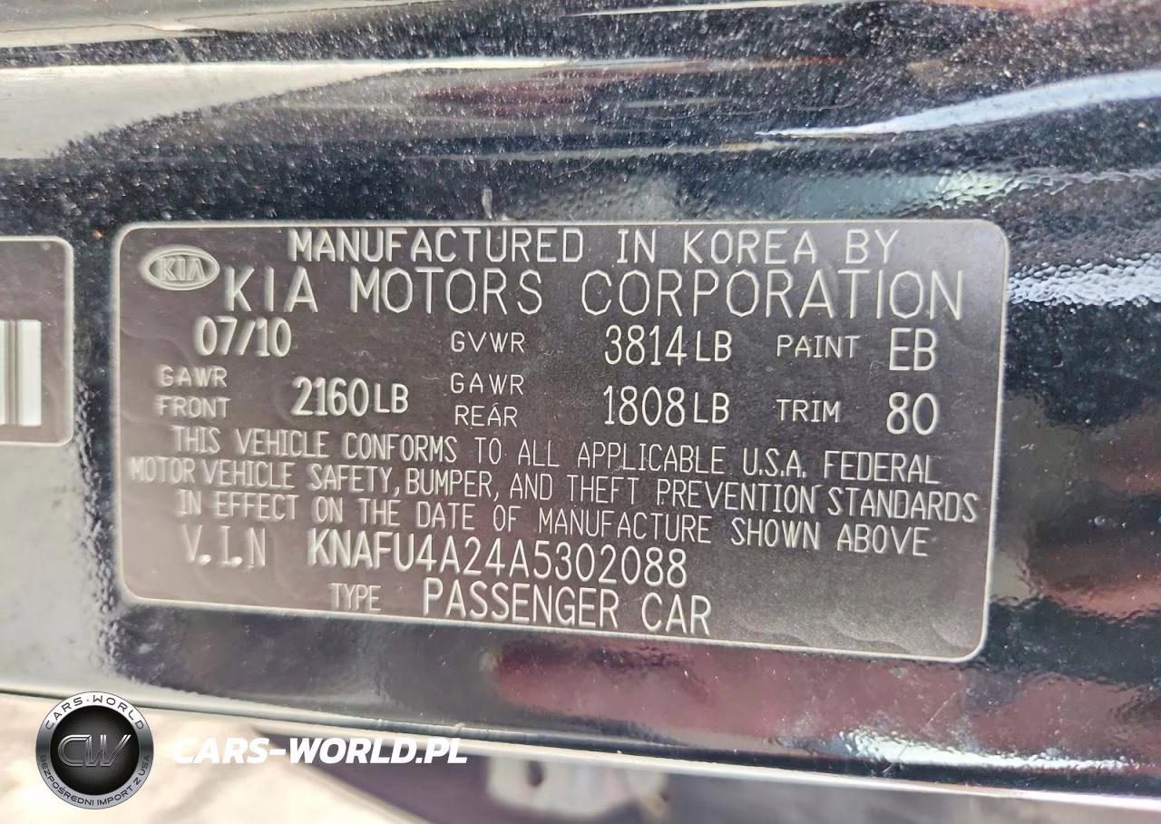 2010 Kia Forte Ex VIN:KNAFU4A24A5302088 - 12