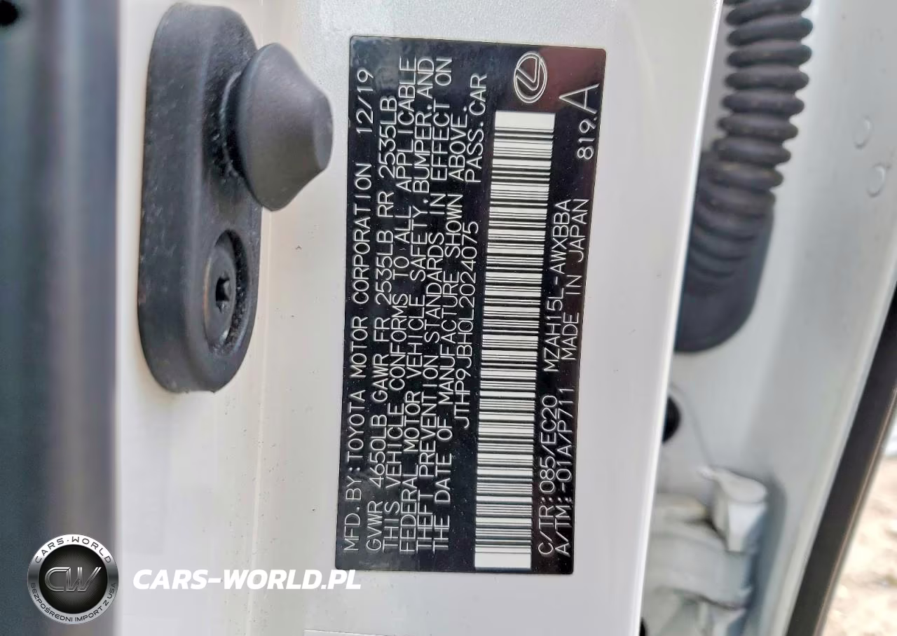 2020 Lexus Ux 250H Base VIN:JTHP9JBH0L2024075 - 13
