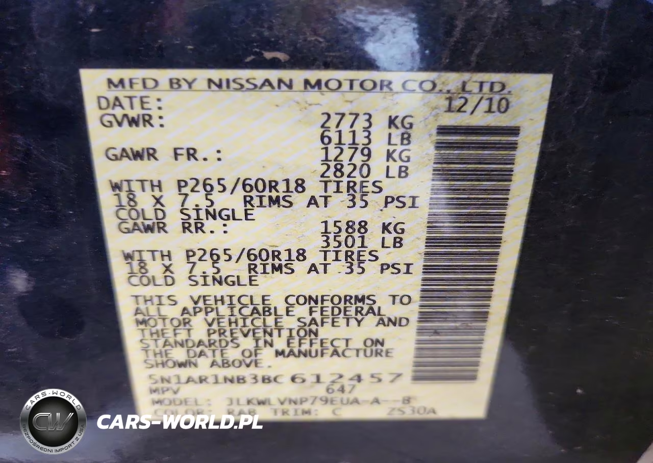 2011 Nissan Pathfinder S VIN:5N1AR1NB3BC612457 - 13
