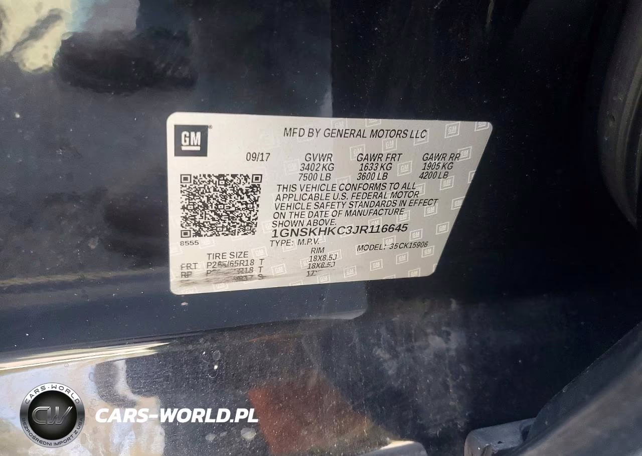 2018 Chevrolet Suburban K1500 Lt VIN:1GNSKHKC3JR116645 - 13