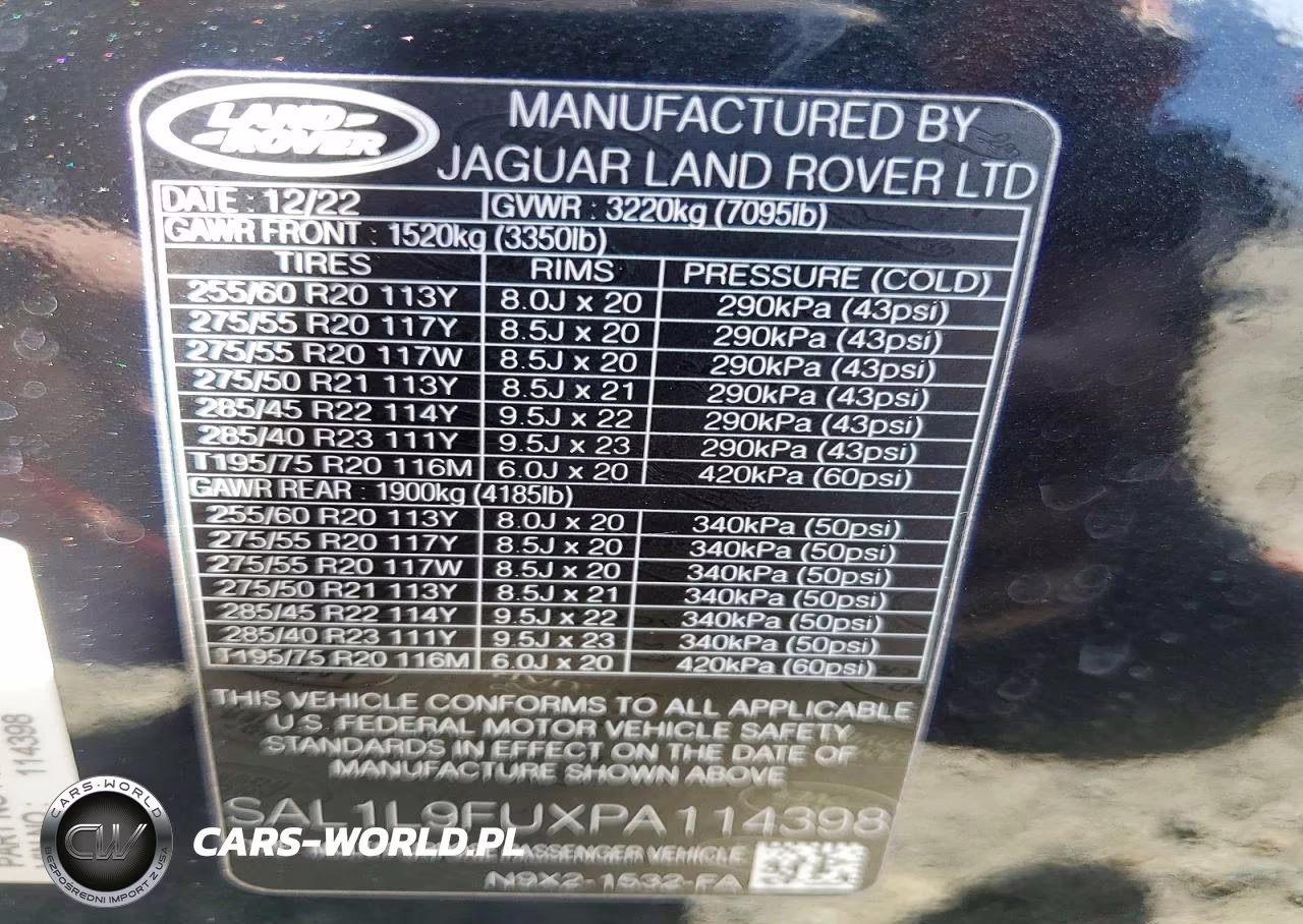 2023 Land Rover Range Rover Sport Dynamic Se VIN:SAL1L9FUXPA114398 - 13
