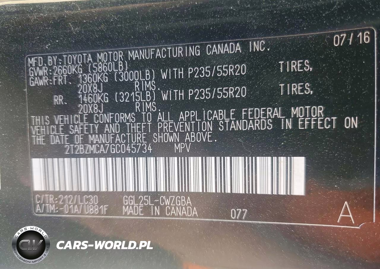 2016 Lexus Rx 350 F Sport VIN:2T2BZMCA7GC045734 - 13