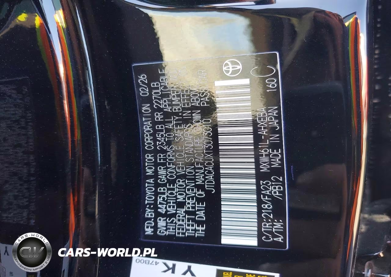 2026 Toyota Prius Plug-In Hybrid Se VIN:JTDACACUXT3073010 - 13