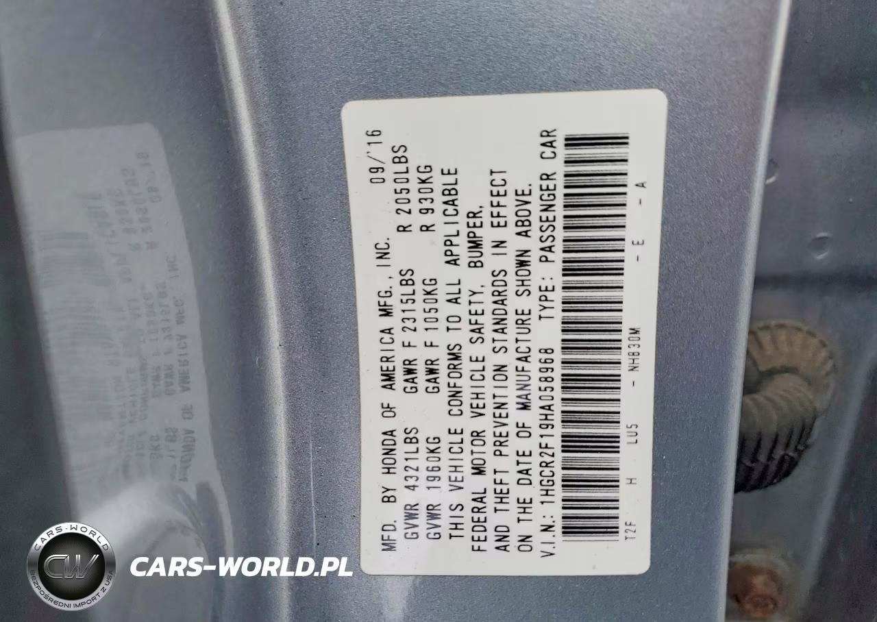 2017 Honda Accord Sport Special Edition VIN:1HGCR2F19HA058968 - 13