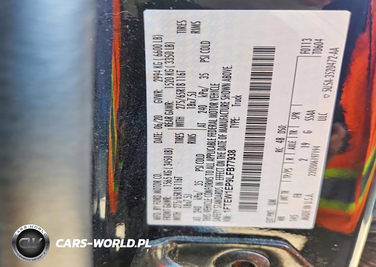 2020 Ford F150 Supercrew VIN:1FTEW1EP9LFB77938 - 12